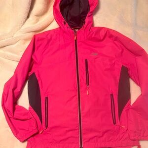 New Balance Pink Windbreaker Full Zip Jacket w/Hood